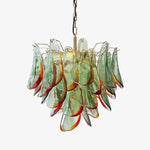 Marielle Glass Chandelier – Modern Art Deco Pendant Light for Dining Room & Foyer