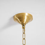 Isla Dawn Crystal Chandelier in Brass for Modern Dining Room and Living Room