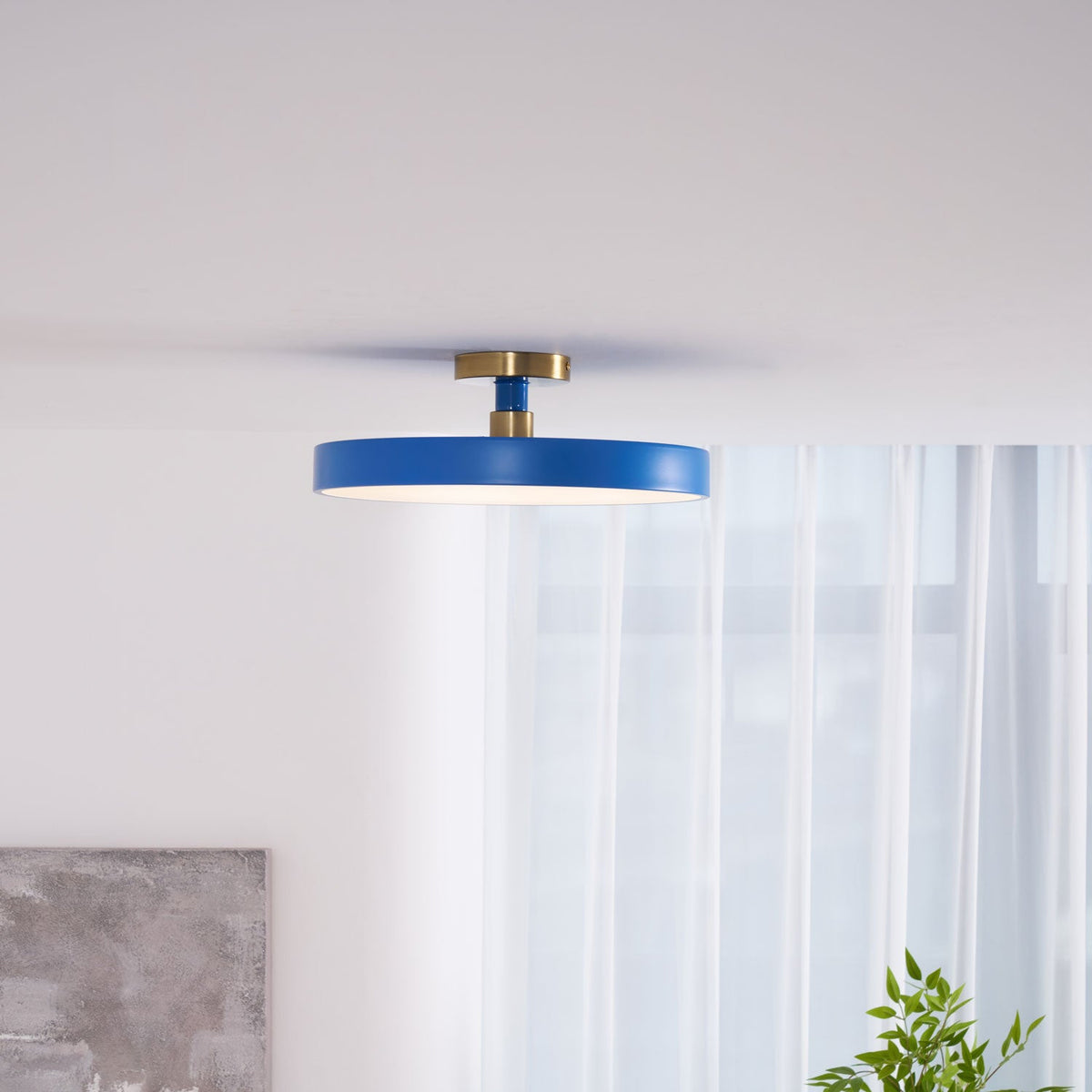 Isla Flush Mount Ceiling Light – Modern LED Ceiling Lamp with Acrylic Diffuser