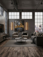 Isolde Alabaster Wall Sconce – Modern LED Wall Light in Bronze