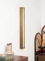 Isolde Alabaster Wall Sconce – Modern LED Wall Light in Bronze
