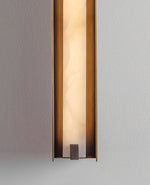 Isolde Alabaster Wall Sconce – Modern LED Wall Light in Bronze