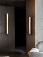 Isolde Alabaster Wall Sconce – Modern LED Wall Light in Bronze