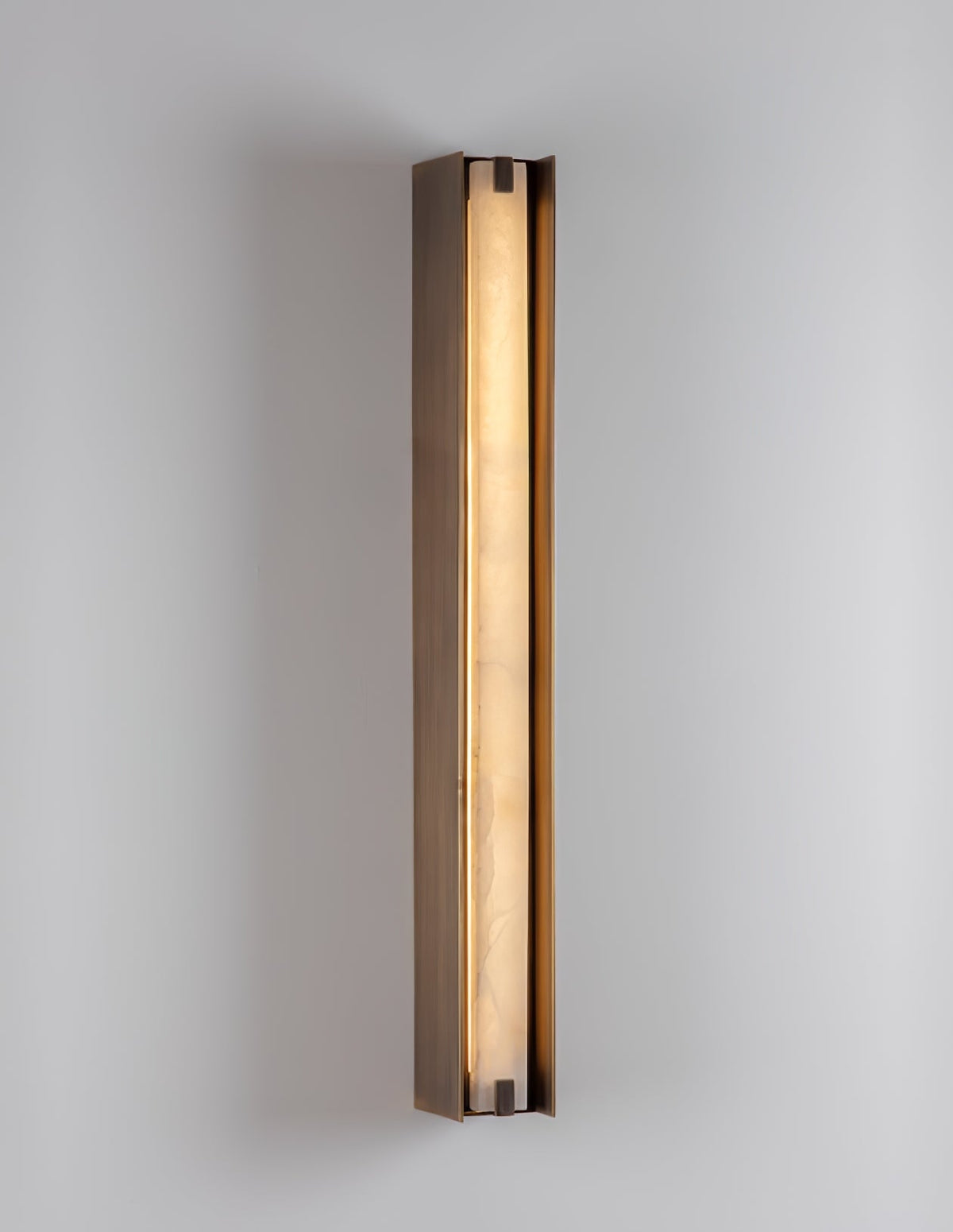 Isolde Alabaster Wall Sconce – Modern LED Wall Light in Bronze