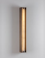 Isolde Alabaster Wall Sconce – Modern LED Wall Light in Bronze