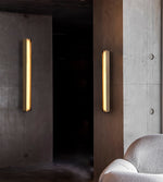 Isolde Alabaster Wall Sconce – Modern LED Wall Light in Bronze