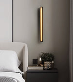 Isolde Alabaster Wall Sconce – Modern LED Wall Light in Bronze