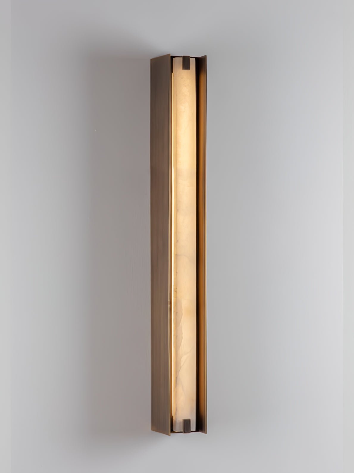 Isolde Alabaster Wall Sconce – Modern LED Wall Light in Bronze