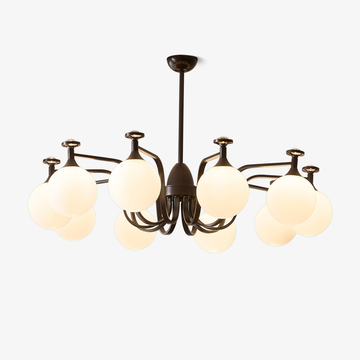 Isolde Modern Glass Globe Chandelier for Dining Room and Living Room