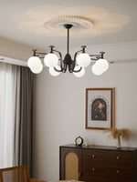 Isolde Modern Glass Globe Chandelier for Dining Room and Living Room