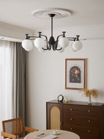 Isolde Modern Glass Globe Chandelier for Dining Room and Living Room