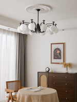 Isolde Modern Glass Globe Chandelier for Dining Room and Living Room
