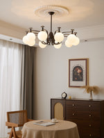 Isolde Modern Glass Globe Chandelier for Dining Room and Living Room