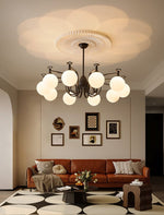 Isolde Modern Glass Globe Chandelier for Dining Room and Living Room