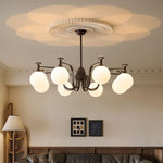 Isolde Modern Glass Globe Chandelier for Dining Room and Living Room