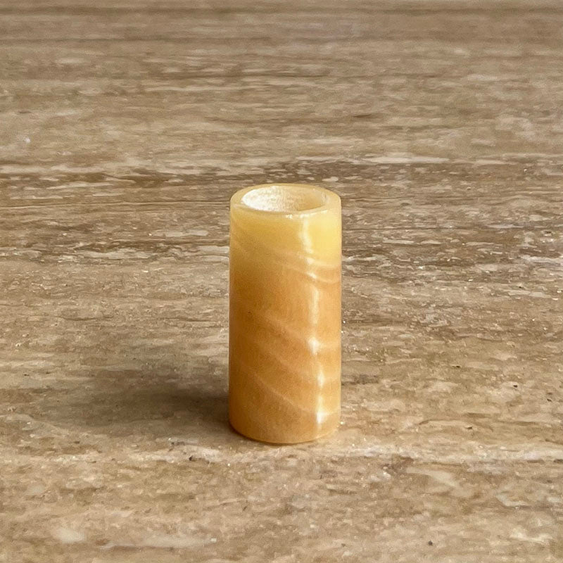 Lumière de Jade Onyx Marble Candle Holder – Minimalist Tabletop Glow