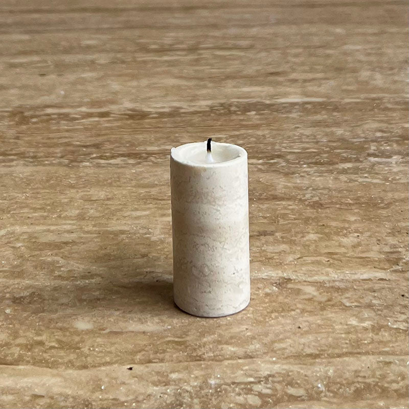 Lumière de Jade Onyx Marble Candle Holder – Minimalist Tabletop Glow