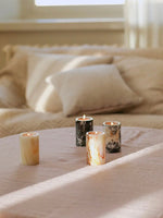 Lumière de Jade Onyx Marble Candle Holder – Minimalist Tabletop Glow