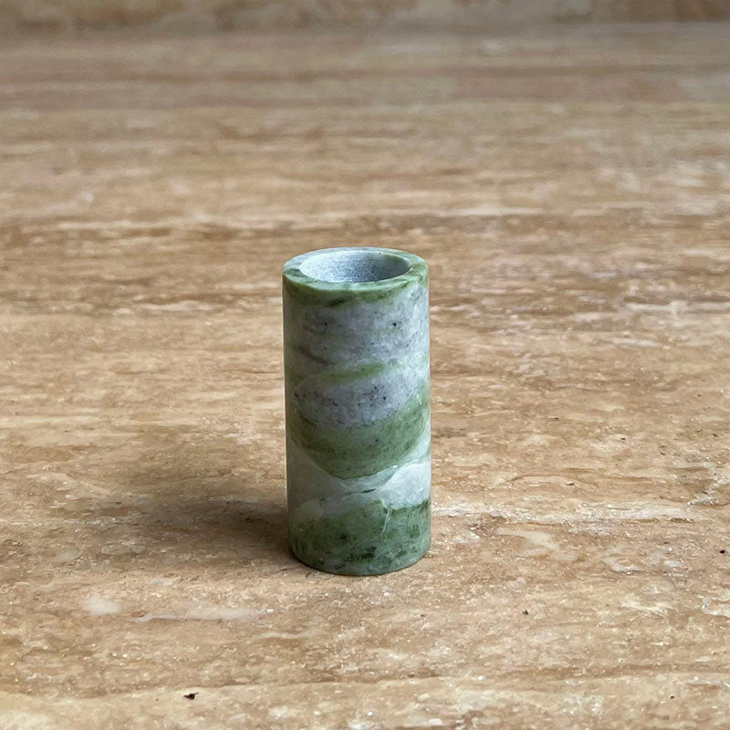 Lumière de Jade Onyx Marble Candle Holder – Minimalist Tabletop Glow