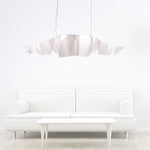Caterpillar Sculptural LED Chandelier in White for Modern Interiors