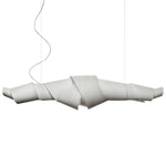 Caterpillar Sculptural LED Chandelier in White for Modern Interiors