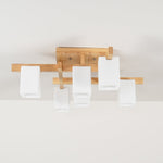 Japanese Square Wooden Art Ceiling Lamp