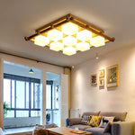 Japanese Style Lattice Ceiling Lamp