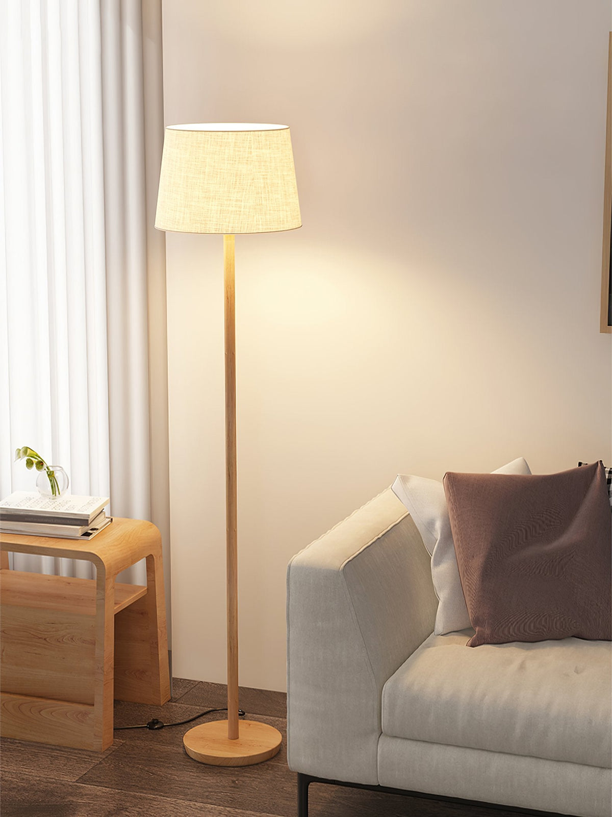 Japanese Style Minimalist Floor Lamp