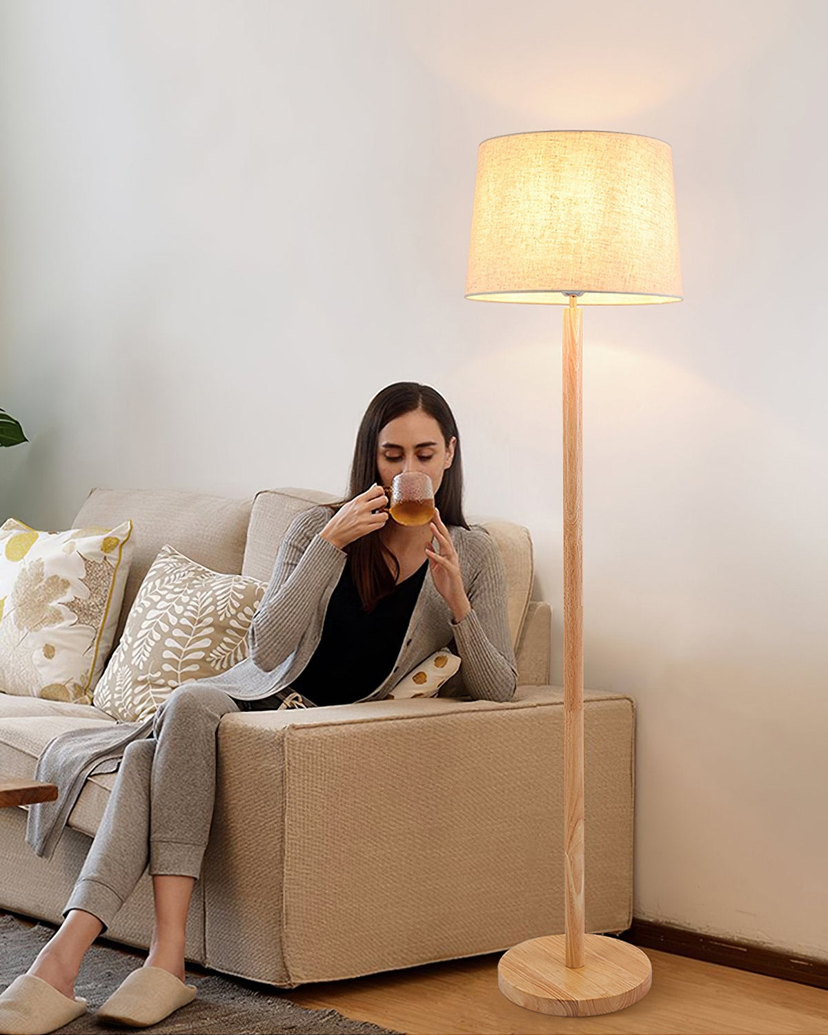 Japanese Style Minimalist Floor Lamp