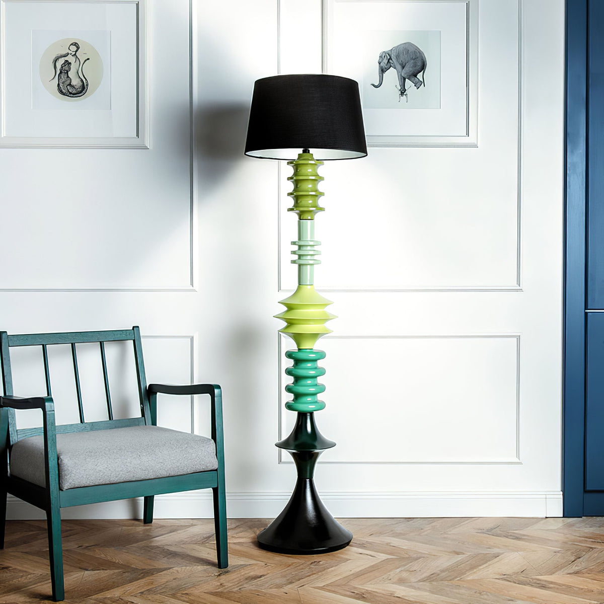 Jarvis Adjustable Floor Lamp – Modern Sculptural Lighting for Living Spaces