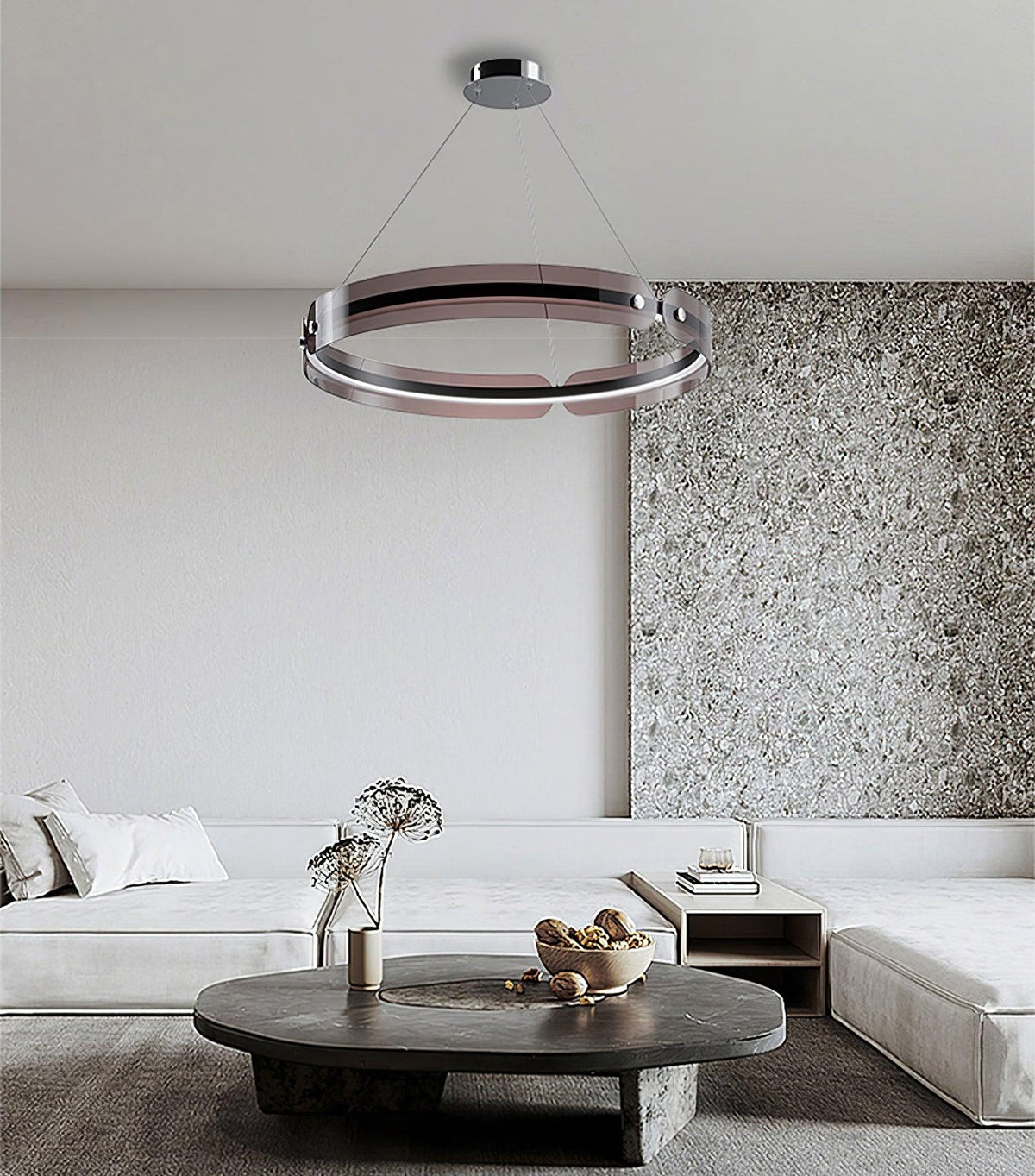 Javor Modern LED Chandelier – Contemporary Acrylic Pendant Light for Dining and Living Spaces