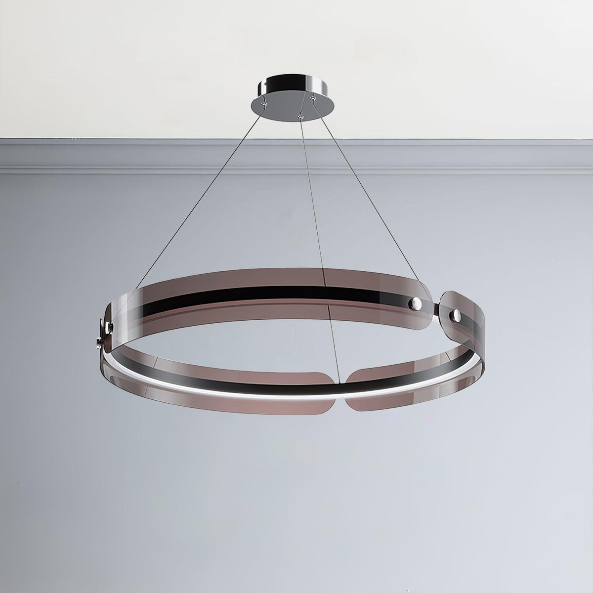 Javor Modern LED Chandelier – Contemporary Acrylic Pendant Light for Dining and Living Spaces