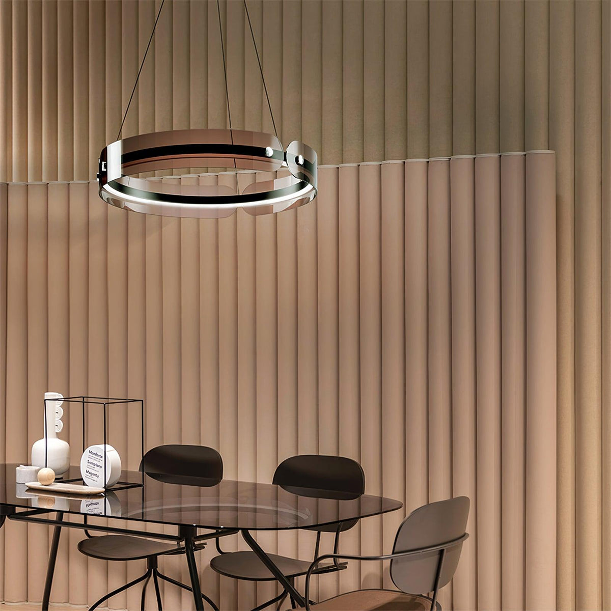 Javor Modern LED Chandelier – Contemporary Acrylic Pendant Light for Dining and Living Spaces