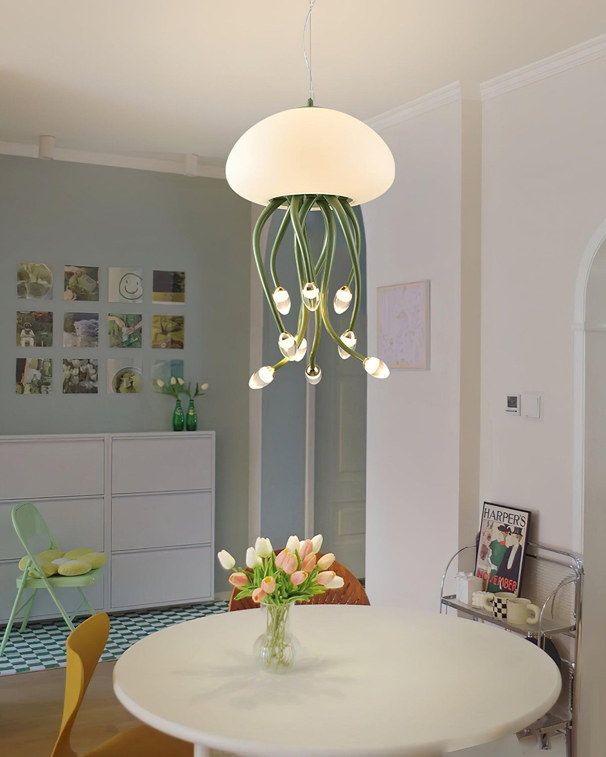 Jellyfish Pendant Light – Modern LED Chandelier for Dining & Living Spaces