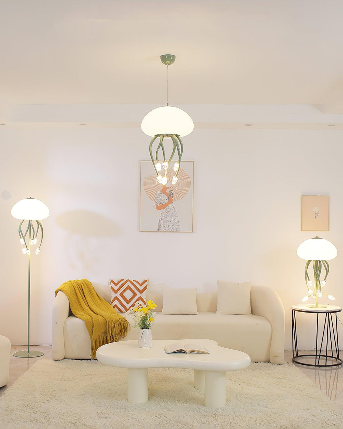 Jellyfish Pendant Light – Modern LED Chandelier for Dining & Living Spaces