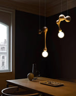Jenna Wooden Pendant Light – Handcrafted Designer Hanging Lamp for Dining & Living Spaces