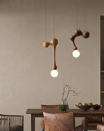 Jenna Wooden Pendant Light – Handcrafted Designer Hanging Lamp for Dining & Living Spaces