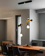 Jenna Wooden Pendant Light – Handcrafted Designer Hanging Lamp for Dining & Living Spaces