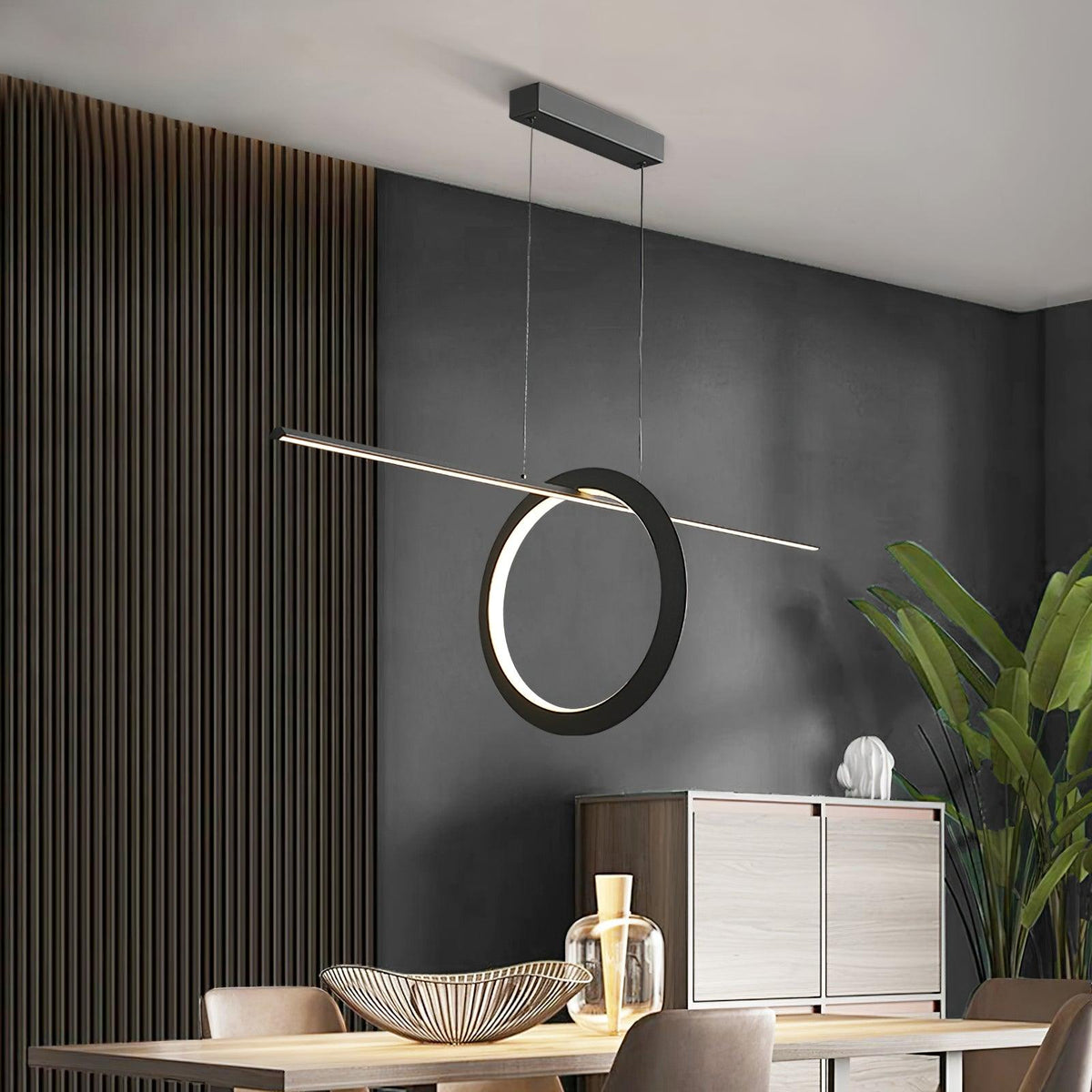 Jonathan LED Linear Pendant Light for Modern Kitchen Island and Dining Room
