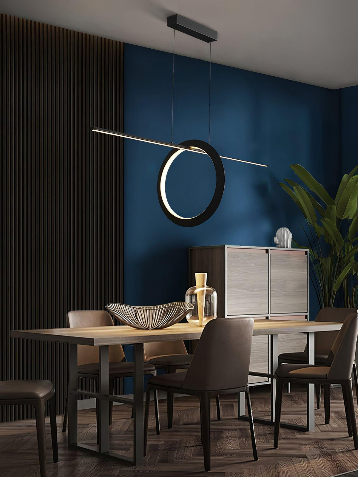 Jonathan LED Linear Pendant Light for Modern Kitchen Island and Dining Room