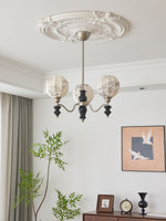 Juliette Fabric Chandelier – Modern Wood & Iron Pendant Light for Dining Room and Living Room