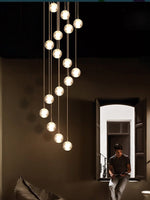 Crystal Ball Pendant Light – Chrome & Clear Glass Chandelier