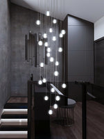 Crystal Ball Pendant Light – Chrome & Clear Glass Chandelier