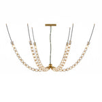 Gabriel Gold Crystal Chandelier – Sculptural LED Pendant for Modern Interiors