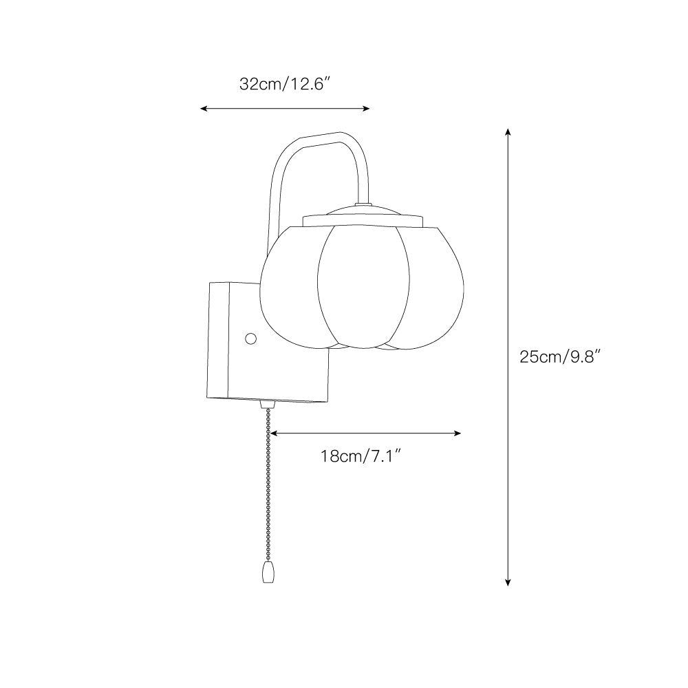 kapok-flower-wall-lamp