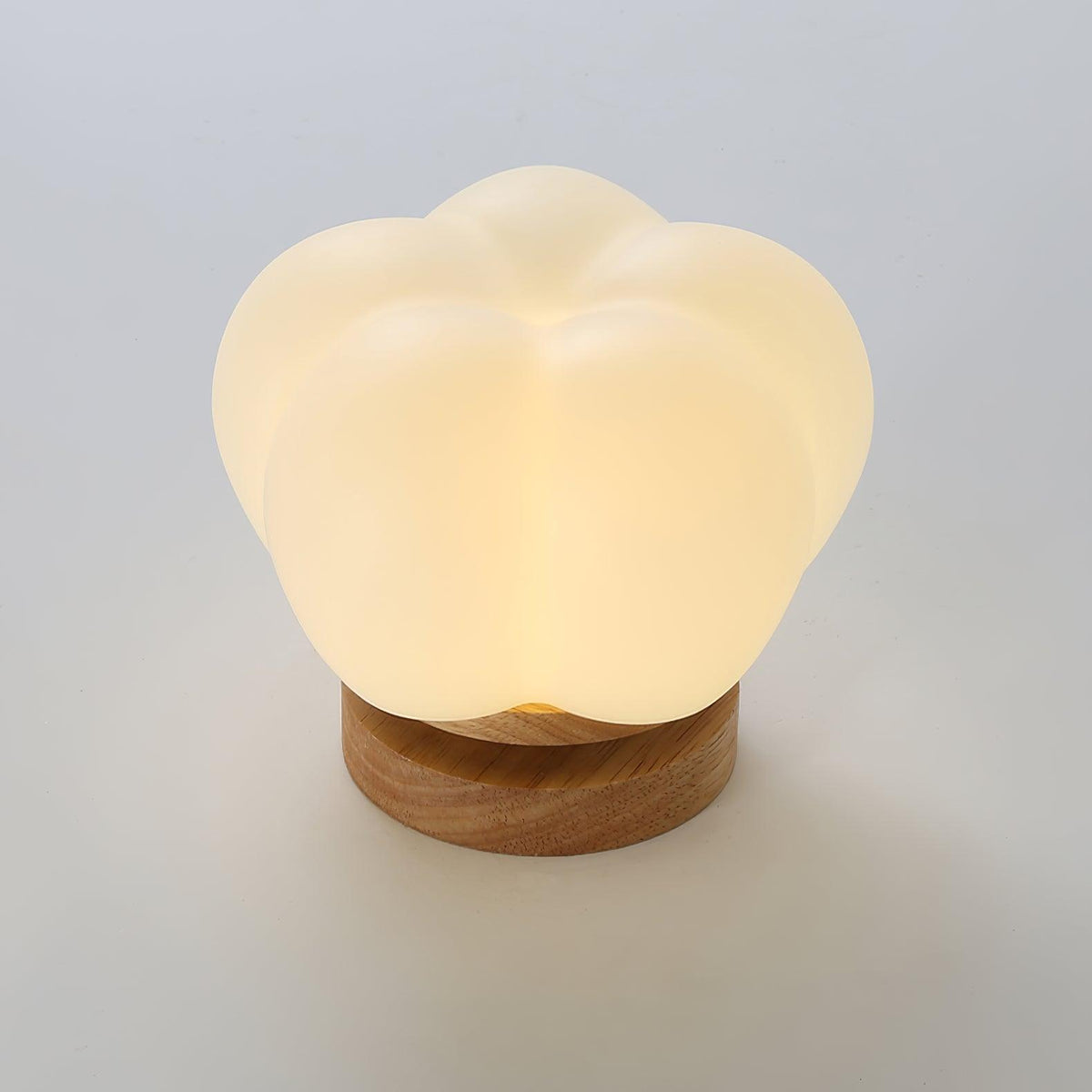 Kapok Flower Mini Flush Mount Ceiling Light in Wood Grain Metal