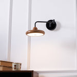 Karlin Swing Arm LED Wall Sconce in Metal and Acrylic