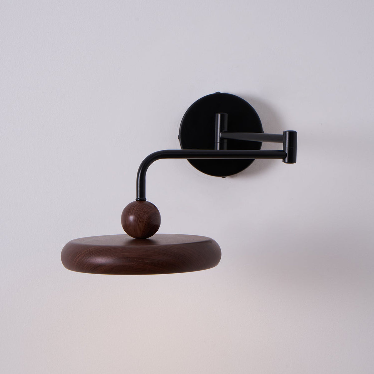 Karlin Swing Arm LED Wall Sconce in Metal and Acrylic