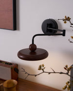Karlin Swing Arm LED Wall Sconce in Metal and Acrylic