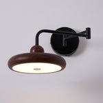 Karlin Swing Arm LED Wall Sconce in Metal and Acrylic